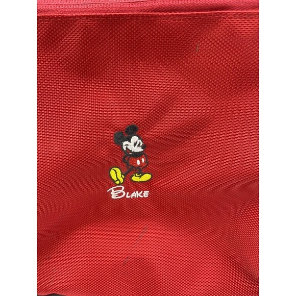 Disney Red Mickey Mouse Blake Rolling Carry On Backpack - Picture 2 of 9